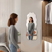 Acrylic full-length mirror with self-adhesive backing