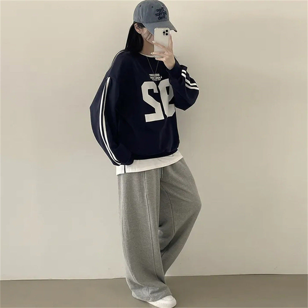 Korean Style Loose Casual Cotton Sweater for Women