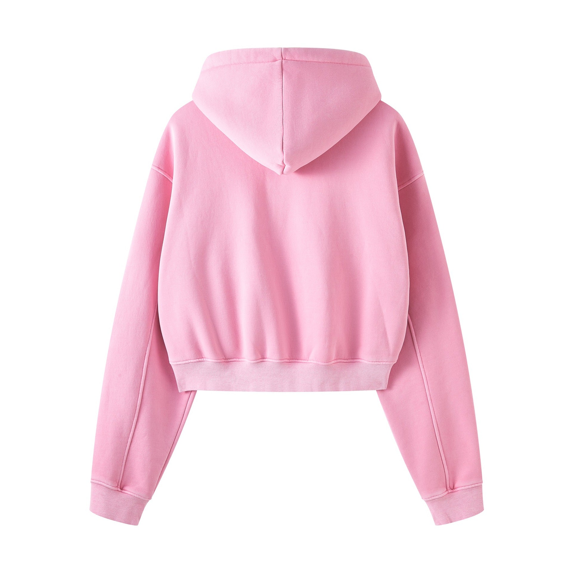 Retro Color Block Zip Hooded Sweater