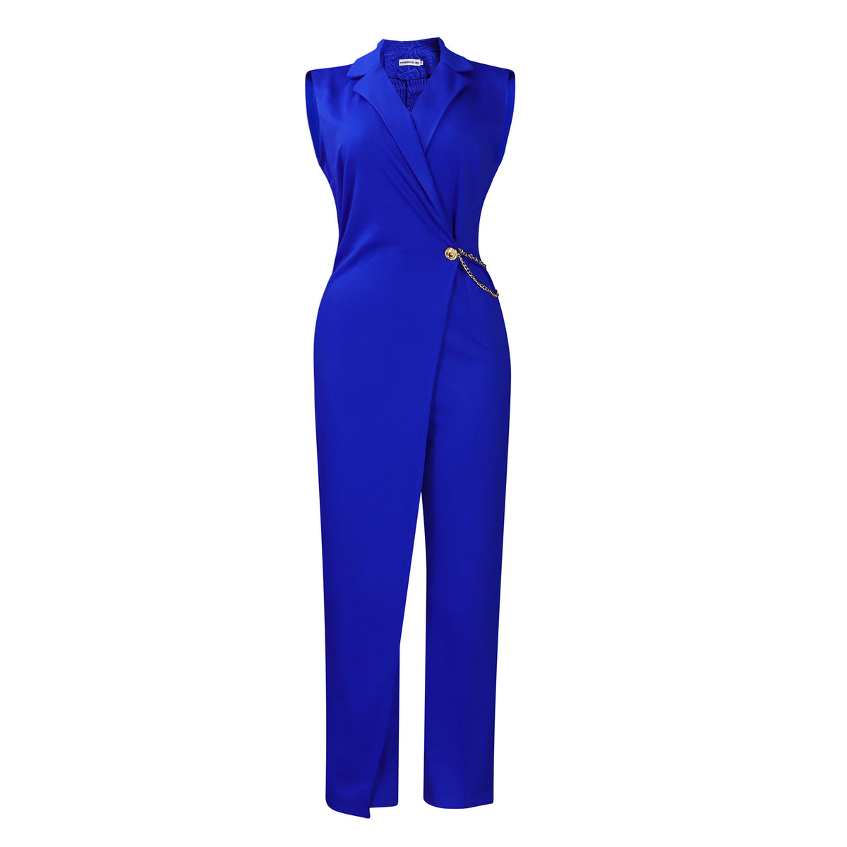 Sleeveless Blazer-collar Jumpsuit Chic And Stylish