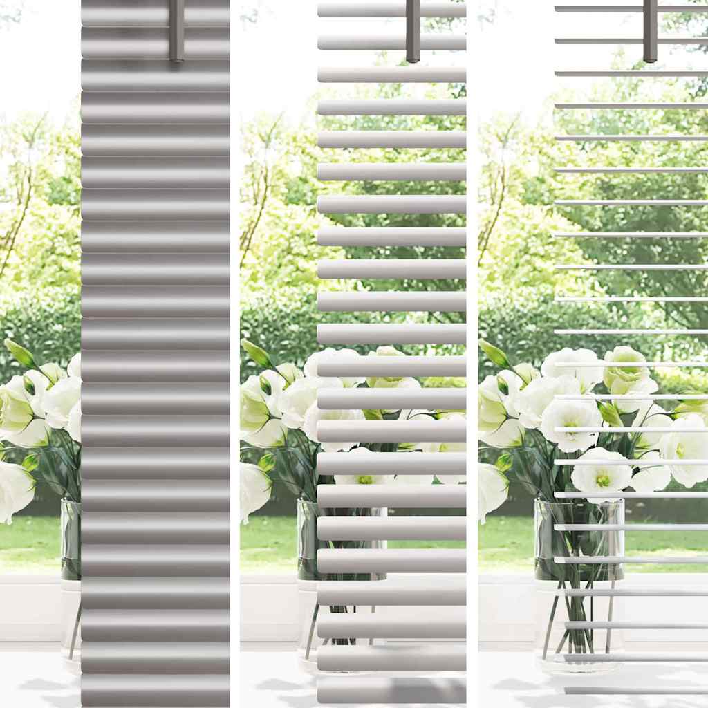 Window Blind with Curtains, Silver; Window Blind with