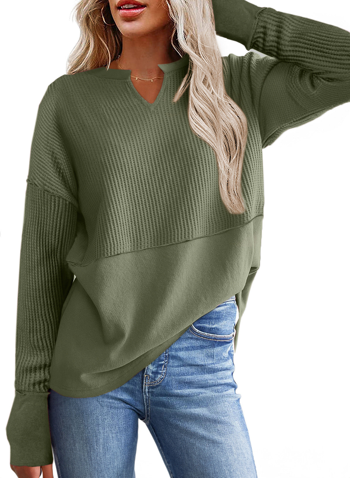 Cozy Solid Color Loose Women's Winter Sweater