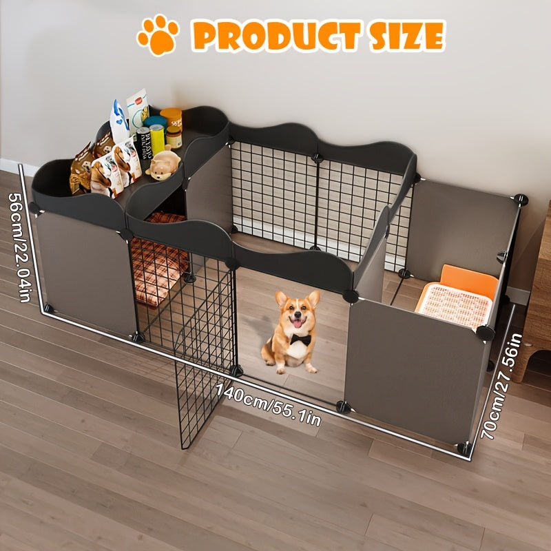 Multifunctional Pet Pen Easy To Install Pen For Home Pet Pen With Bedroom Design For Small Dogs Medium Sized Dogs