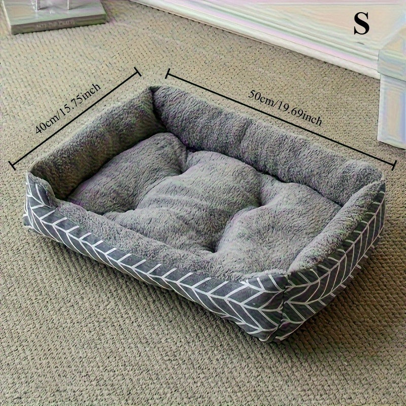 A Winter Plush Dog Bed, Warm And Cozy, Available In Three Sizes - No Assembly Required, Suitable For Extra Small To Medium Dogs, Allowing Your Beloved Pet To Enjoy Ultimate Relaxation And Sweet Dre...