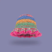 Warm Rainbow Cap