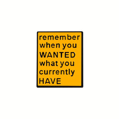 Reflective Yellow Square Phone Sticker with Motivational Quote