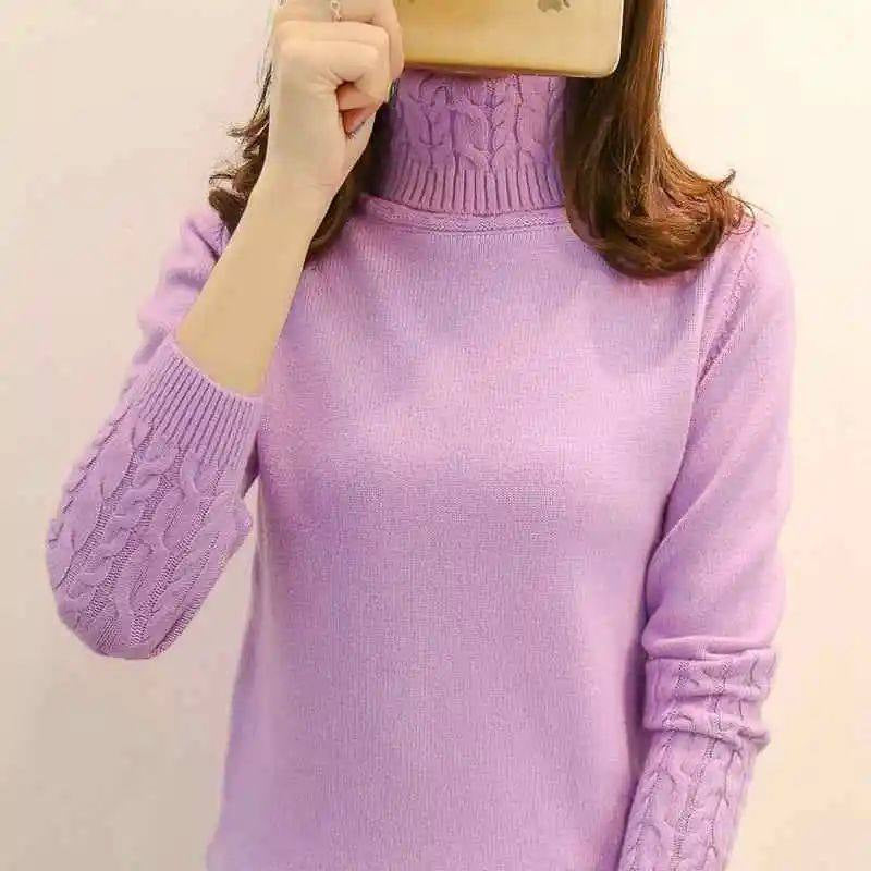 New Autumnwinter High-neck Pullover Sweater for Women From Europe and the Us