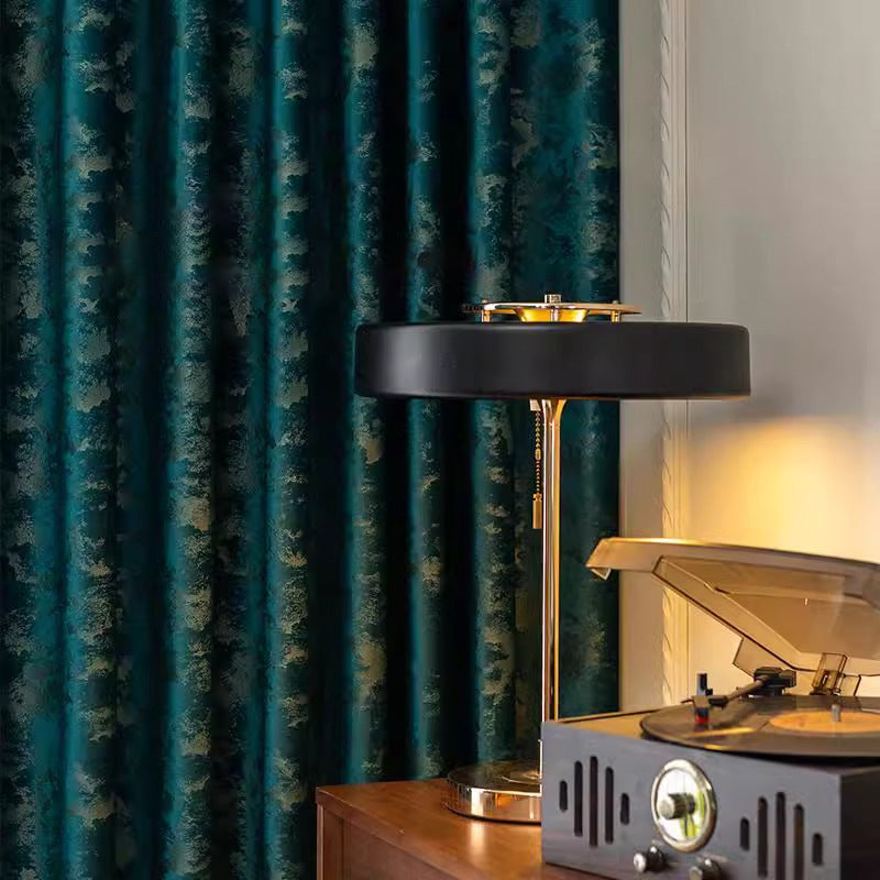 High-end Living Room Curtains in a European-style Minimalist and Modern Design Made From Thick Velvet Fabric