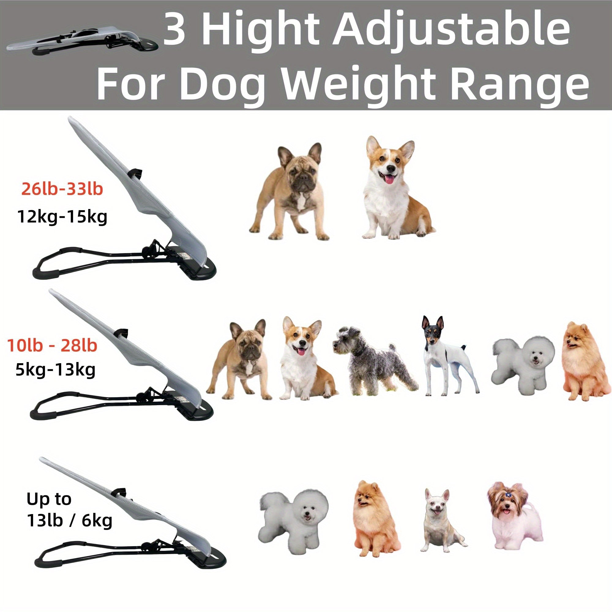 Foldable Pet Swing Chair With Adjustable Metal Frame - Heavy-Duty Foldable Dog Bed, Portable Pet Rocking Chair, Breathable Mesh Hammock For Small Dogs & Cats, Indoor/Outdoor Use, Easy Assembly, Spa...