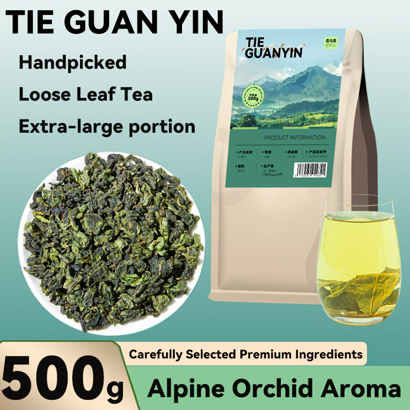 Tie Guan Yin Iron Goddess Oolong Tea, 500g Loose Leaf