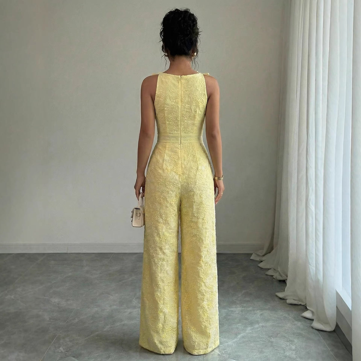 Elegant Off-Shoulder Wide-Leg Jumpsuit