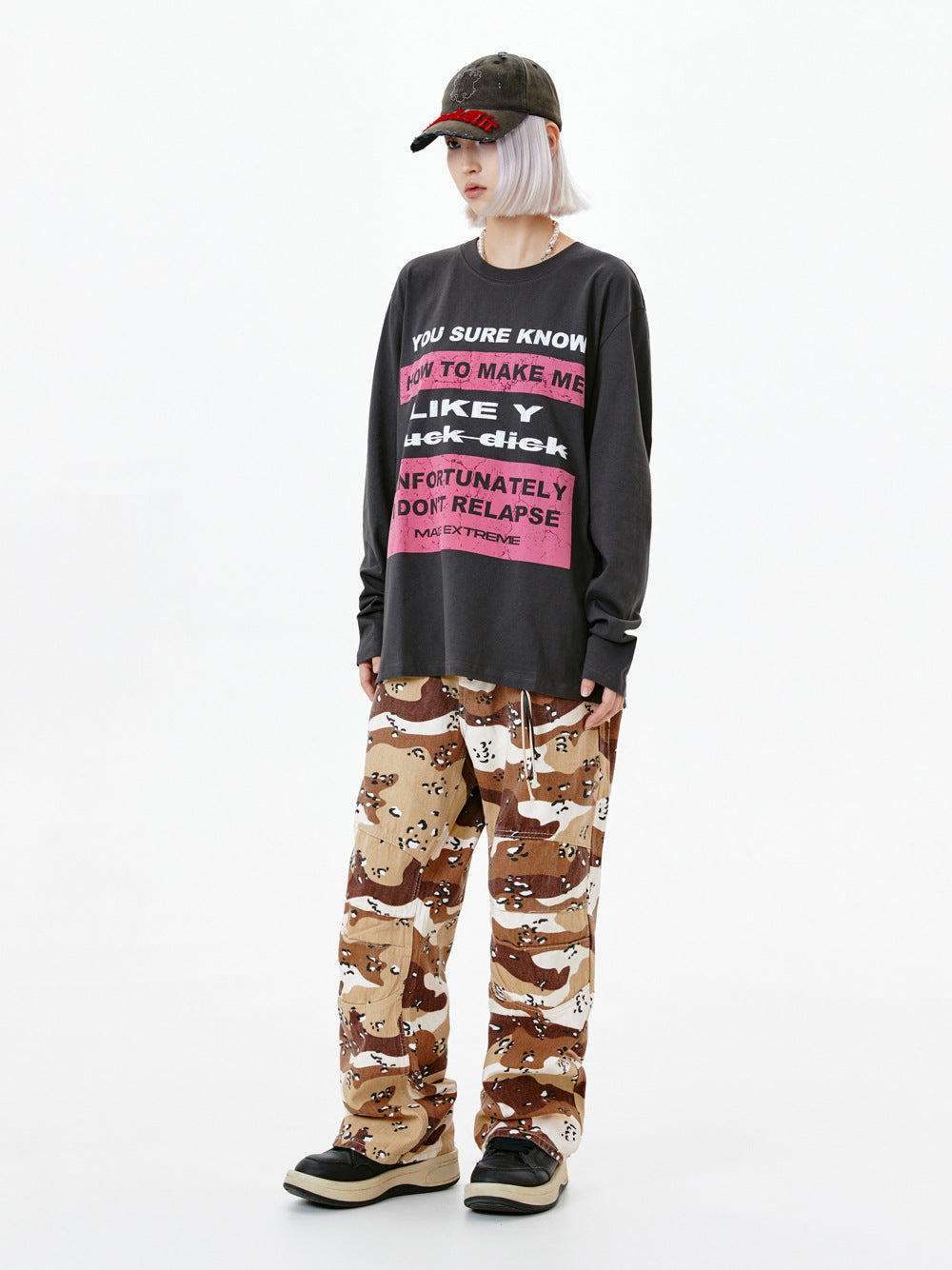 Women's Floral Cotton Long Sleeve Pullover Sweatshirt