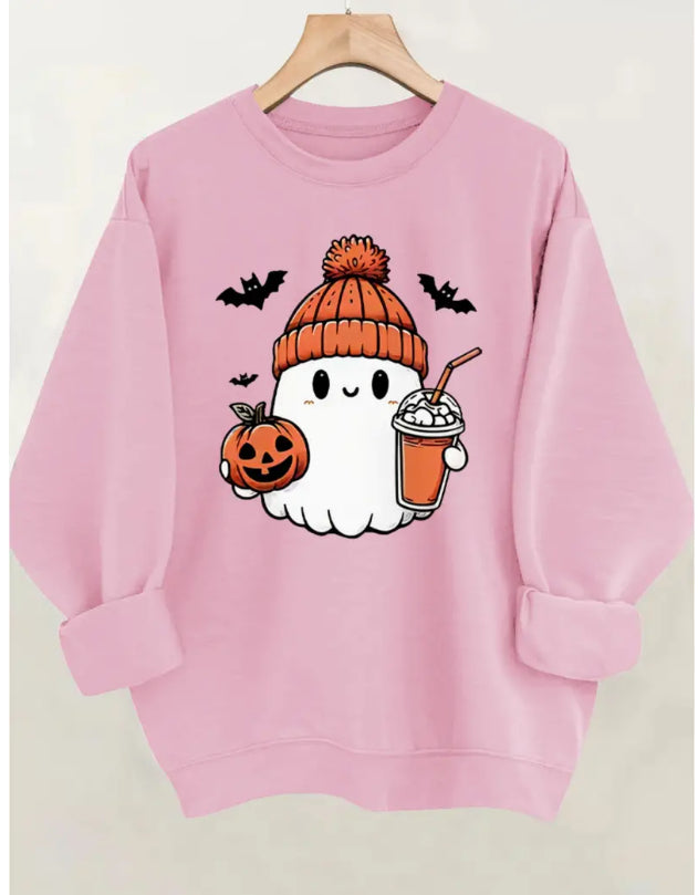 Cozy Letter Print Fleece Sweatshirt for Casual Everyday Wear