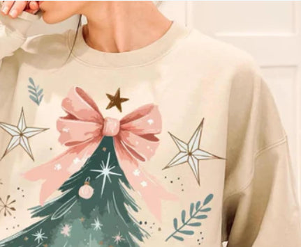 Women's 3D Christmas Round Neck Casual Holiday Sweater