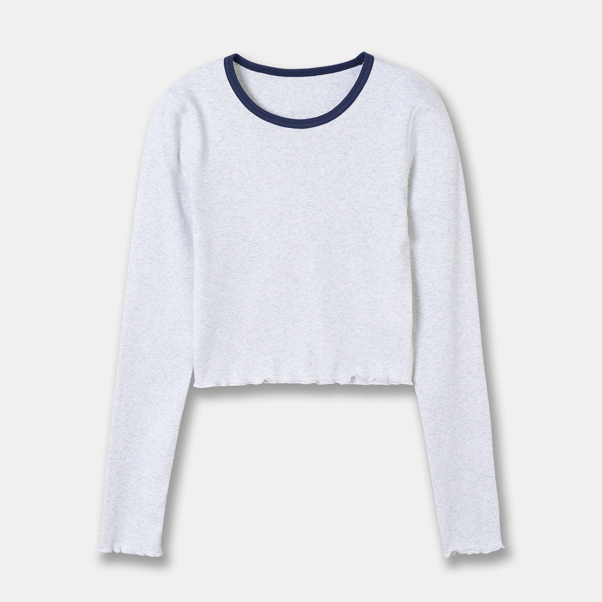 Women's Ribbed Knit Short-Sleeve Crop Tee