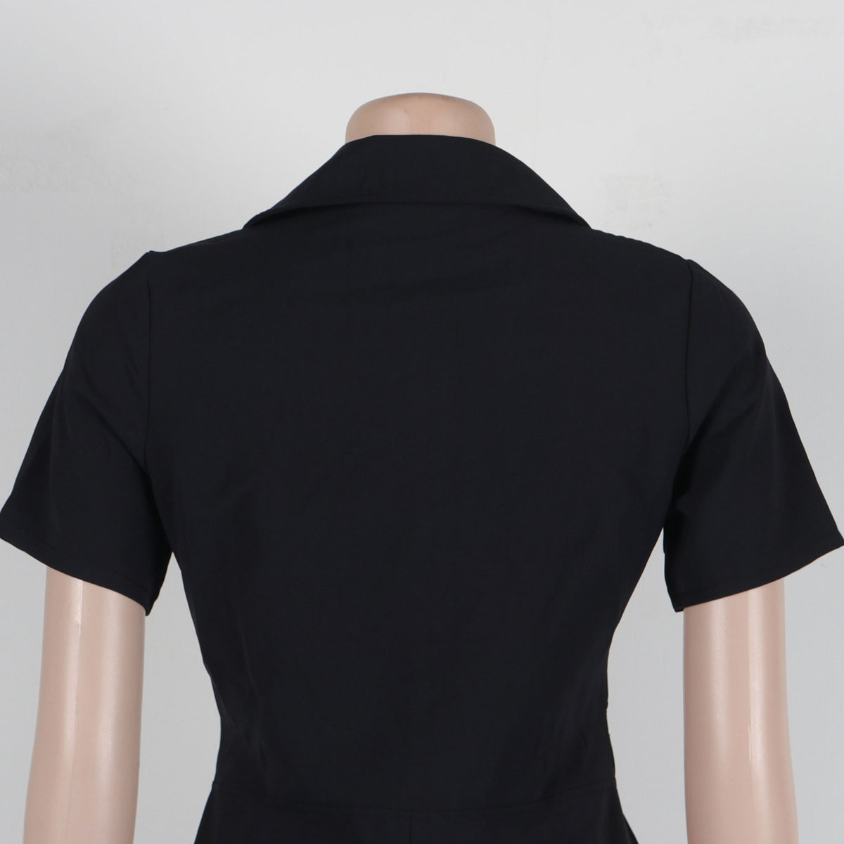 Summer Zipper Workwear With Pocket Jumpsuit