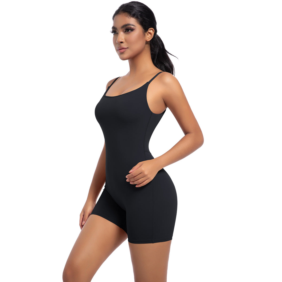 Nude Feel Yoga Straps One-piece Women's Tight Sports Jumpsuit