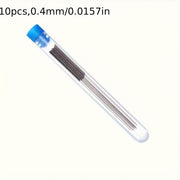 10‑Piece Stainless Steel Nozzle Cleaning Needle Set with 0.4 mm Drill Bits for V6 Nozzles