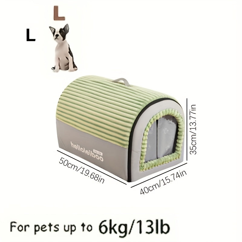 Dog House With Door Curtain, Cat Bed, Dog Bed, Enclosed Dog House, Tent, Cat Bed, Sense Of Security, Warmth, Detachable And Washable, Dog Sofa, Suitable For All Seasons