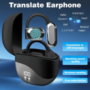 AI Translation Earbuds Smart AI Translation Earbuds - Real-Time Languages, Precise Simultaneous Interpretation for Seamless Business Trips, Social Interactions, Education, Work, and Conferences, Su...