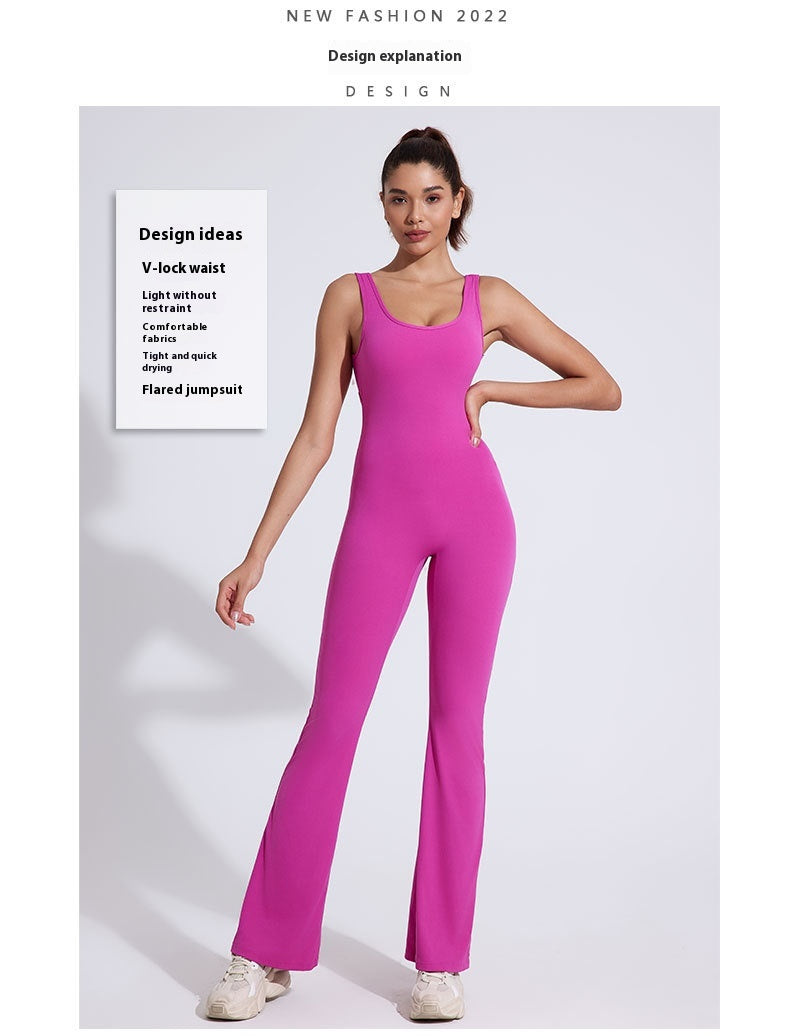 Nude-Feel One-Piece Yoga Romper & Hip Lift Jumpsuit