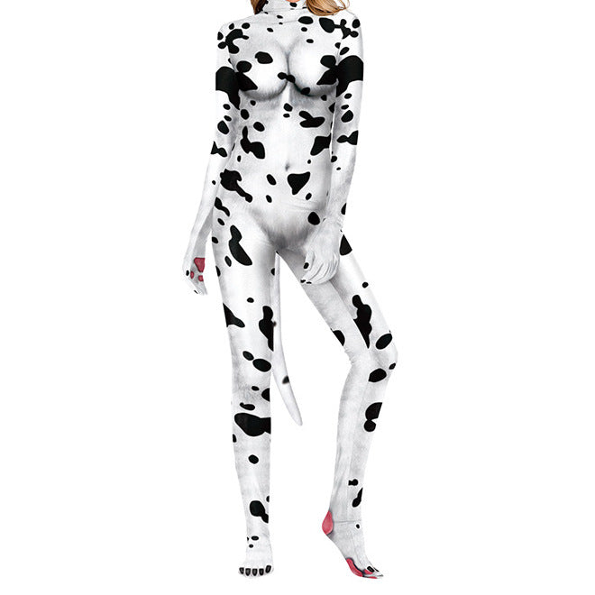 3D Printed Animal Couple Performance One-piece Tights