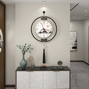 Living Room Large Wall Clock, Modern Decorative Silent Wall Clock, Suitable for Home Decoration, Bedroom, Kitchen, And Office, 30 * 18 Inch Large Wall Clock Battery Powered, St. Patrick'S Day, Easter, Mother'S Day Gifts, Home Decor