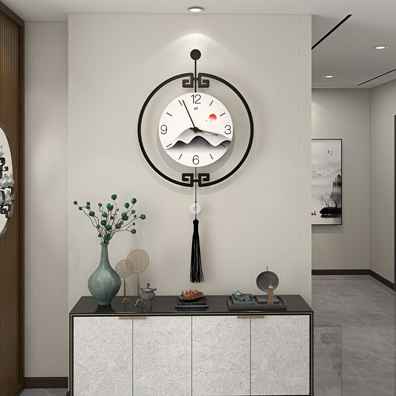 Living Room Large Wall Clock, Modern Decorative Silent Wall Clock, Suitable for Home Decoration, Bedroom, Kitchen, And Office, 30 * 18 Inch Large Wall Clock Battery Powered, St. Patrick'S Day, Easter, Mother'S Day Gifts, Home Decor