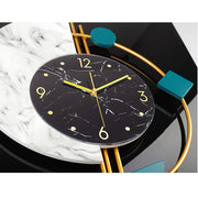 Ordic Style Wall Clock, Creative Living Room Silent Luxury Wall Clock, 18.9*22.05*1.97inch for Living Room Bedroom Study Outdoor Home Decor