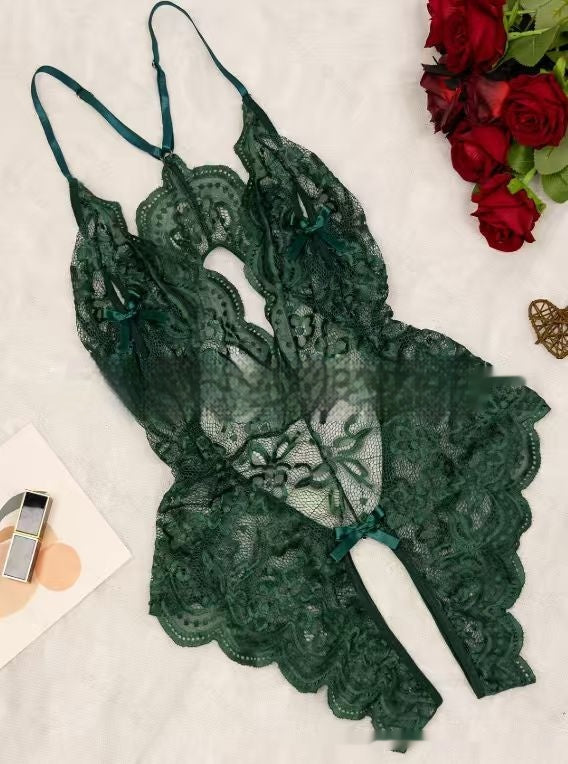 Women's Lace Romper Lingerie Jumpsuit
