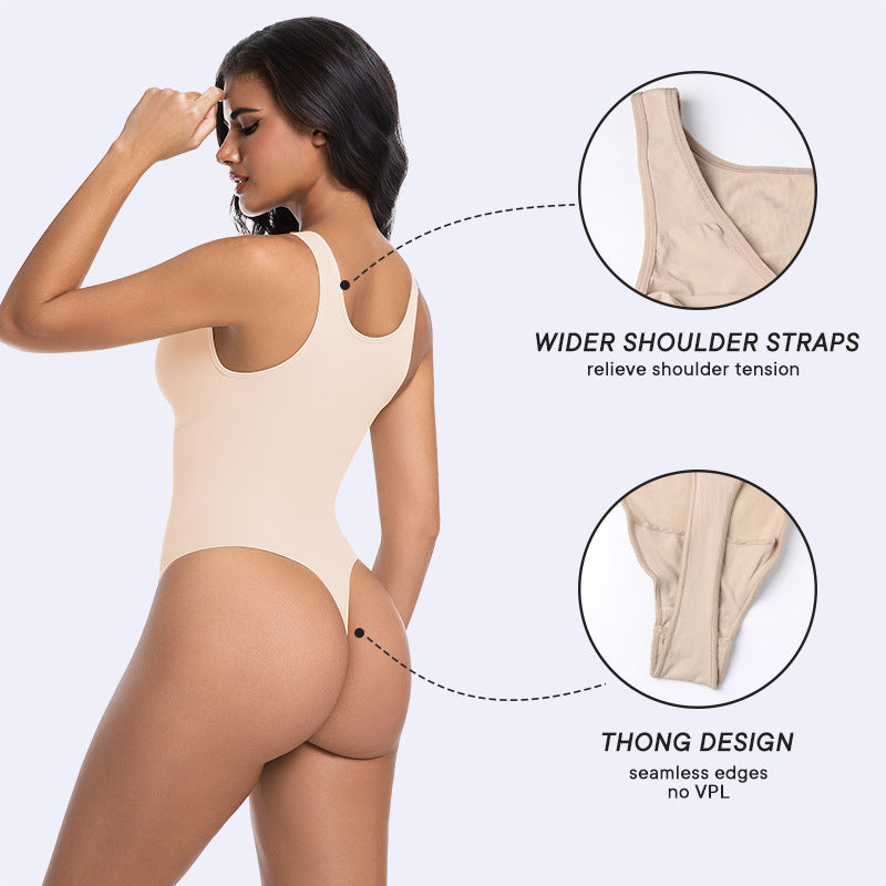 Seamless Thong Full Body Shaper & Tummy Control