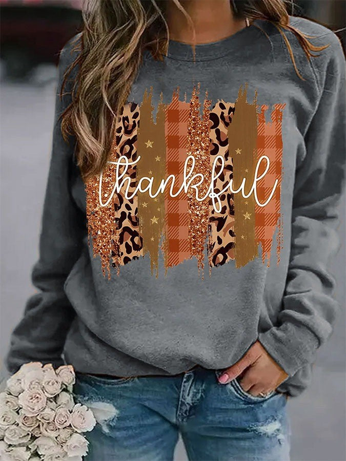 Women's Halloween Pumpkin Print Pullover Sweater