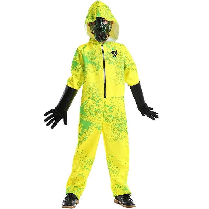 Biochemical Crisis Protective Clothing Splash Print Neutral Dress Up Zombie Play