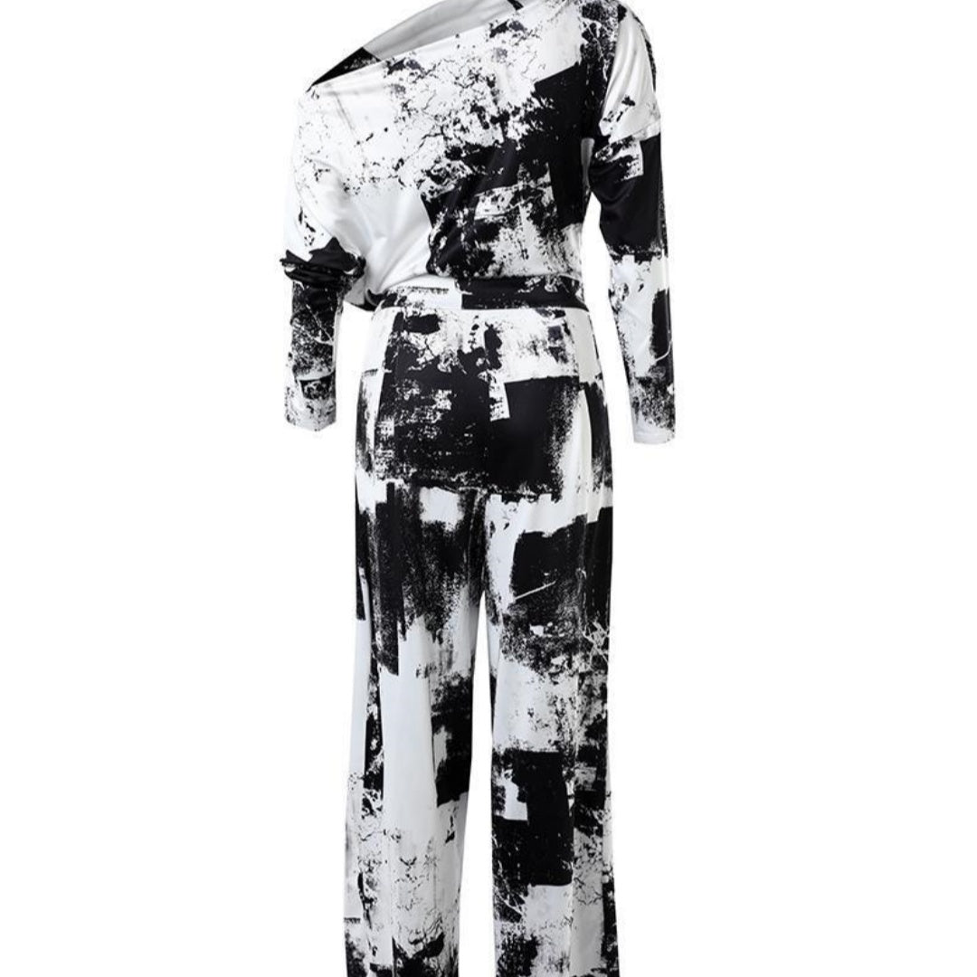 Women's One-Shoulder Elegant Formal Party Jumpsuit