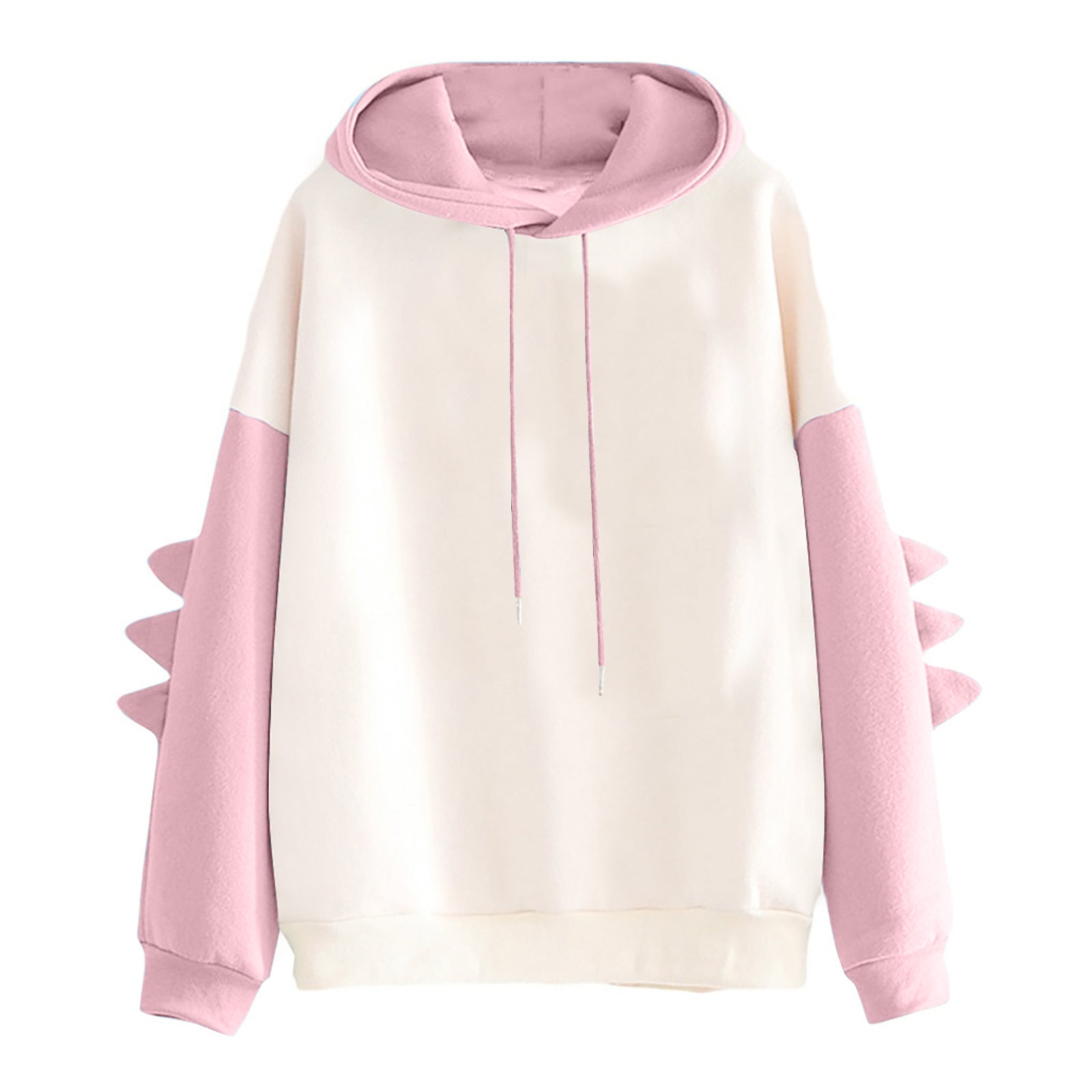 Korean Cute Dinosaur Contrast Color College Pullover Sweater