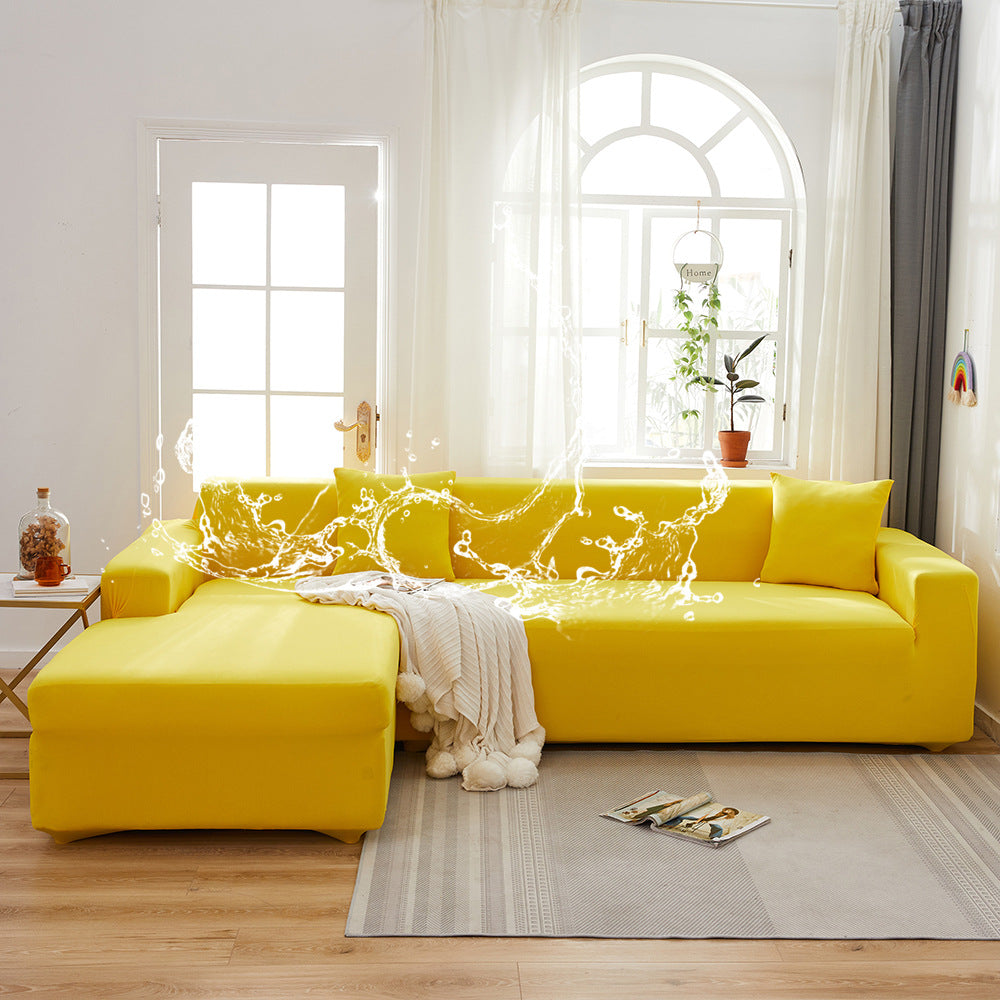 Milk Silk Sofa Cover Set – Waterproof, Stretch Fit