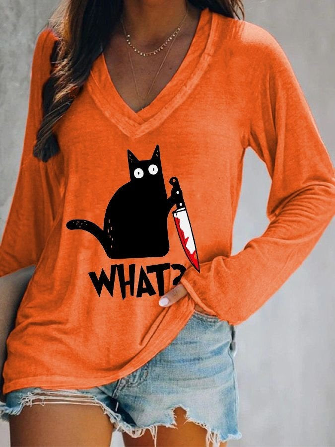 Festive Christmas Long-Sleeve Women's Holiday Tee