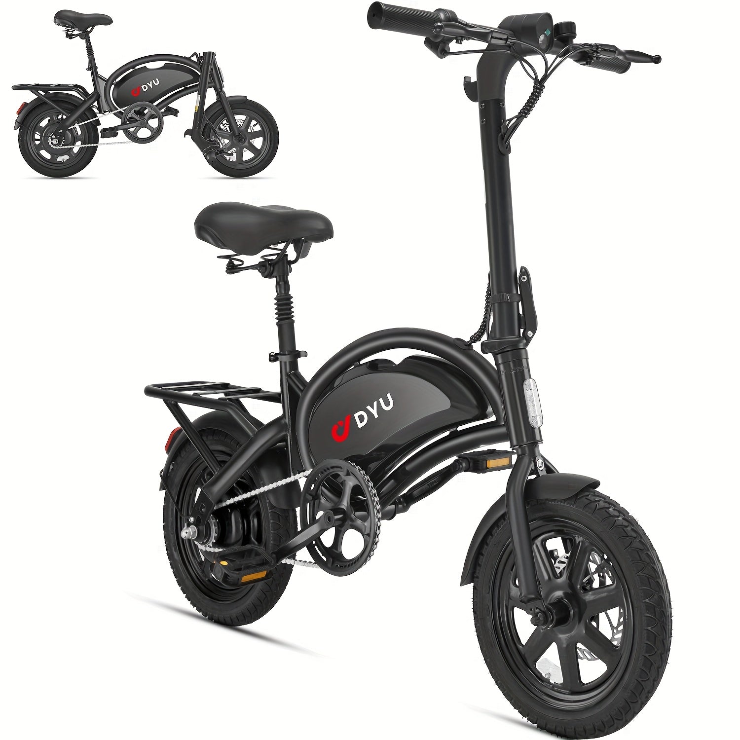 DYU D3F 14\" Folding Electric Bike for Adults & Teens