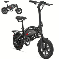 14 Inch Folding Electric Bike with USB Compatibility