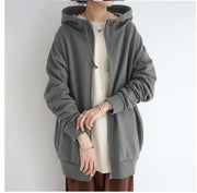 Women's Plush Velvet Lined Zip-Up Hoodie