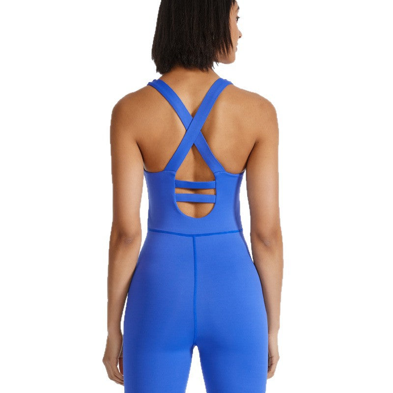 High-Stretch Seamless Yoga Bodysuit & Pants Set