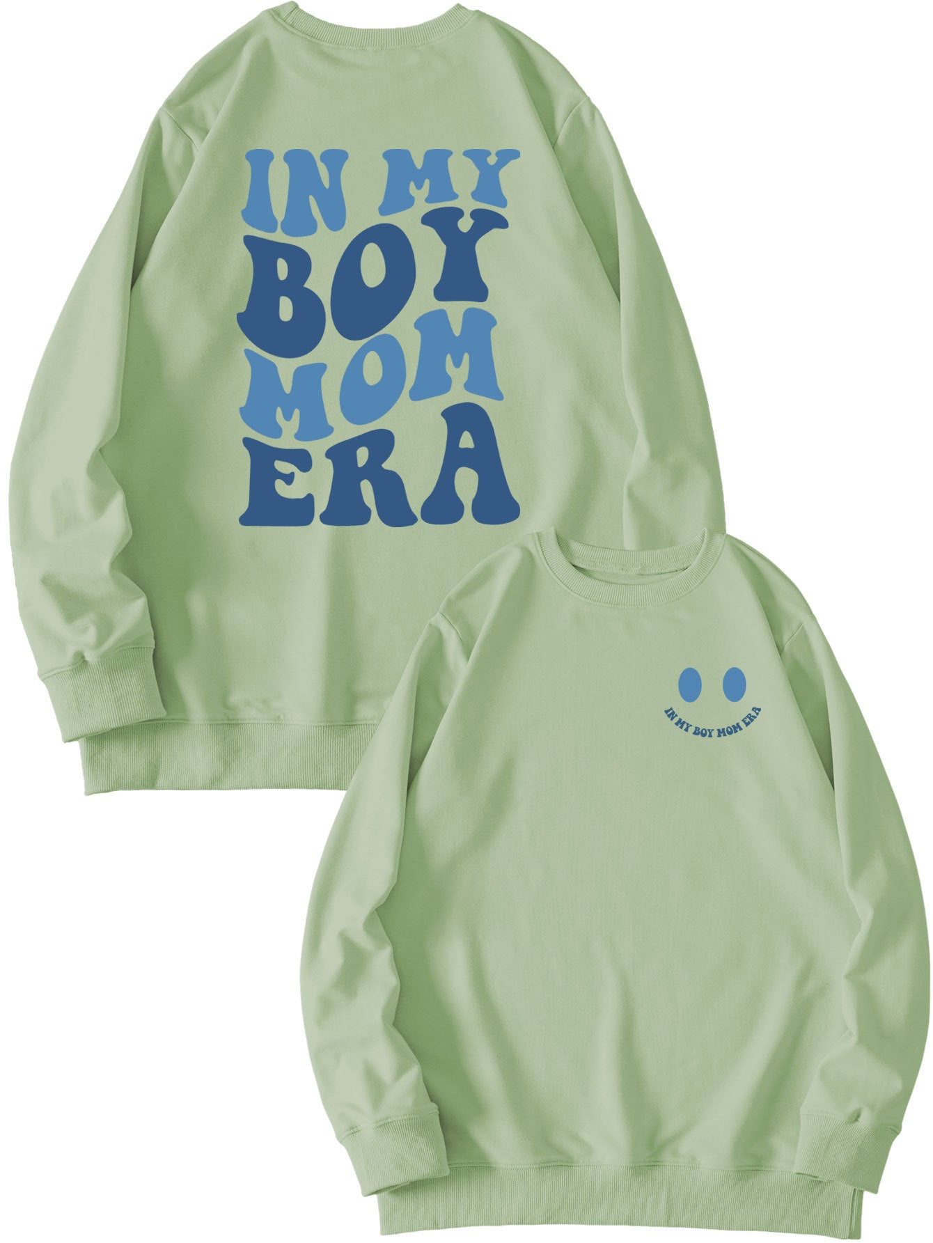 Cozy Double-Sided Printed Long-Sleeve Pullover Sweatshirt