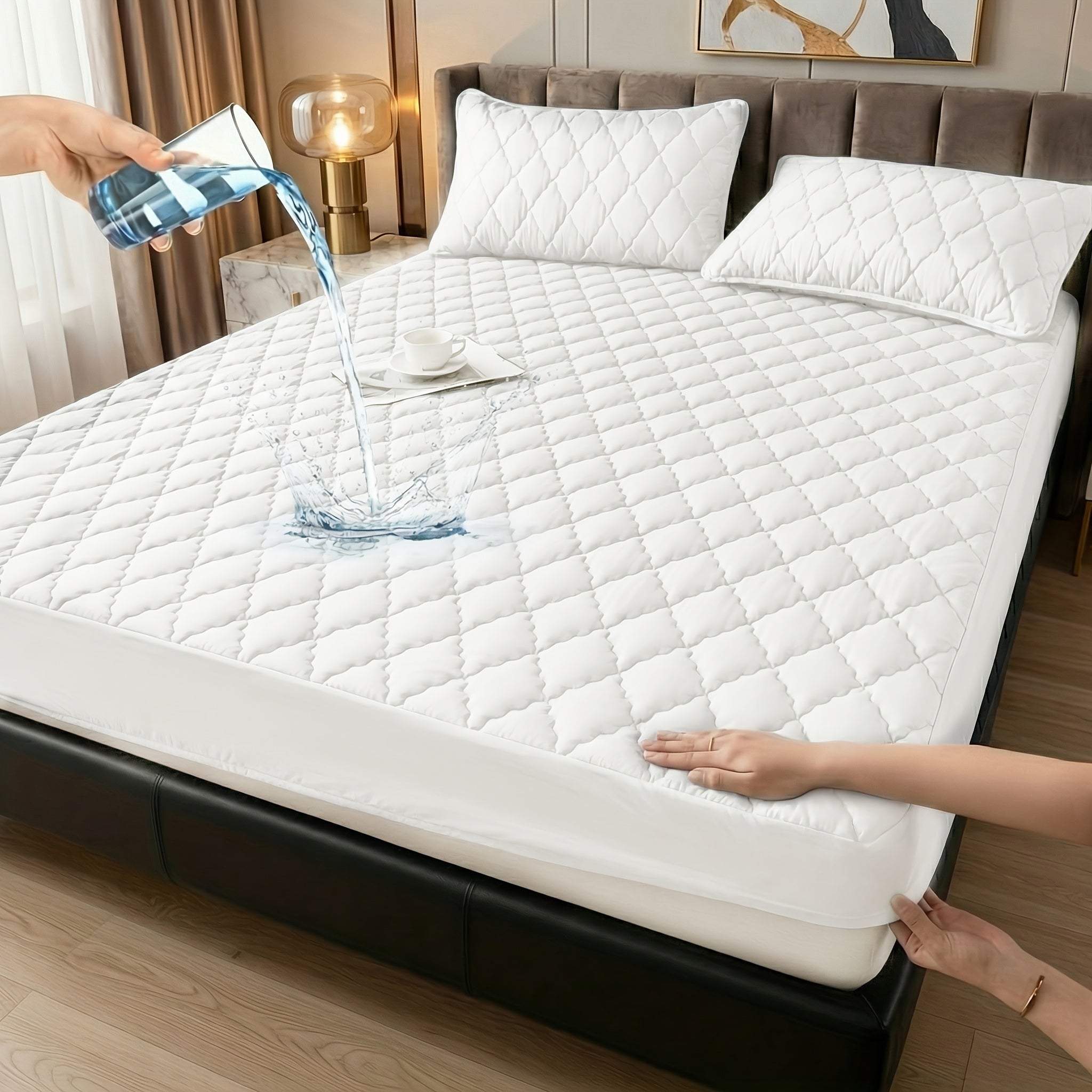 Waterproof Mattress Protector, Deep Pocket for 15-Inch Mattresses