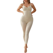 Seamless Tummy Control Shaping Capri Romper