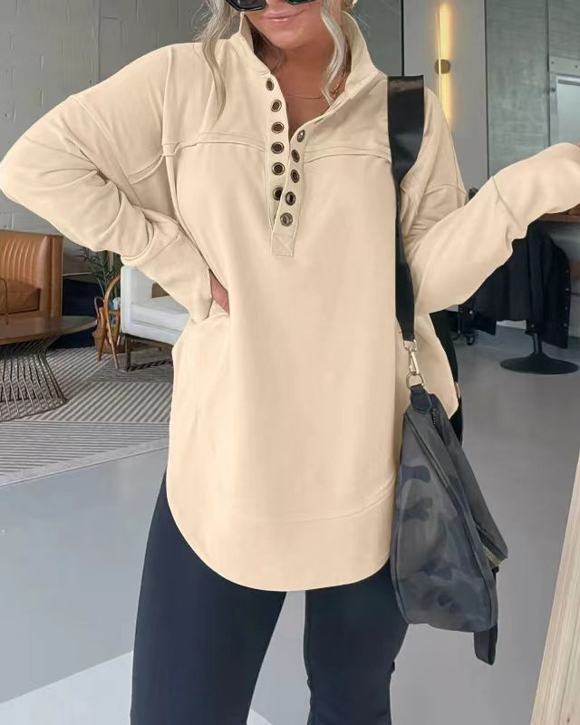 Women's Fashion Long Sleeve Thickened Sweater