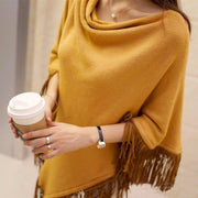 Cozy Camel Hair Shawl for Women