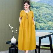 Summer High-end Cotton Silk Dress for Women