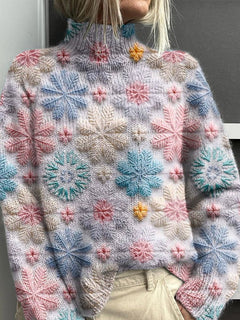 Women's 3d Digital Printing Fresh Cloak Coat Sweater Pullover