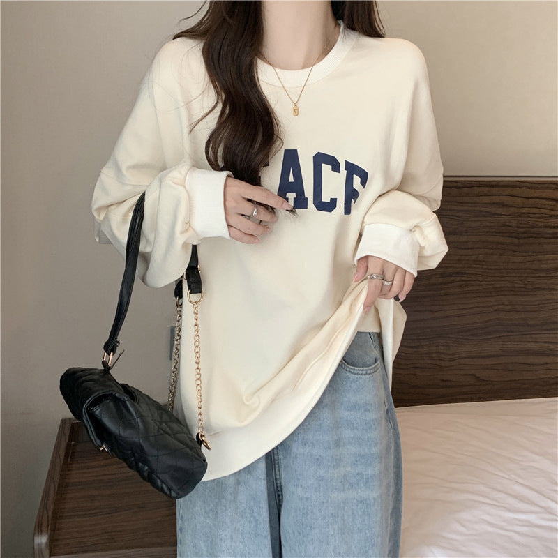 Loose Long-Sleeve Couple's Pullover Sweater