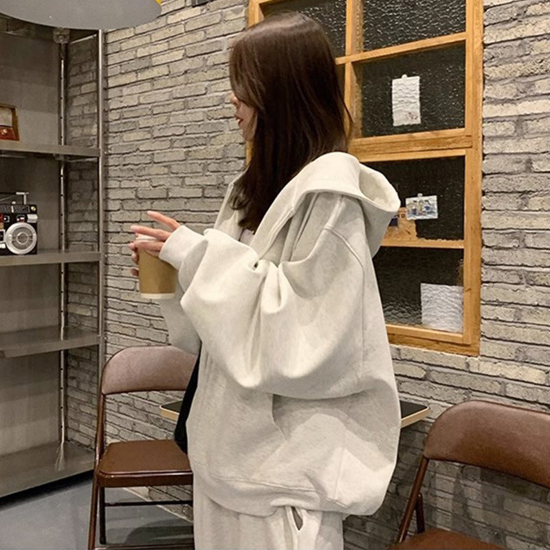 Cozy Hooded Cardigan Sweater Coat for Casual Daily Wear